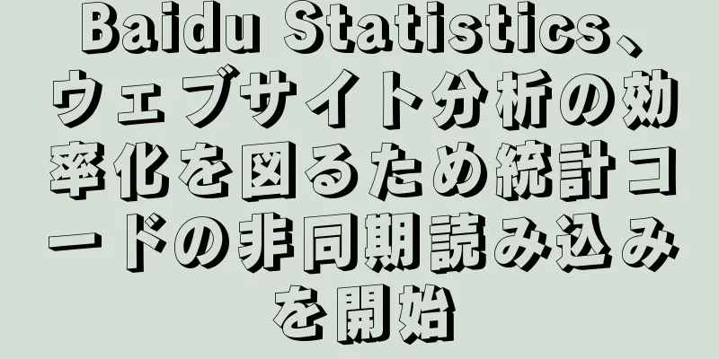 Baidu Statistics、ウェブサイト分析の効率化を図るため統計コードの非同期読み込みを開始