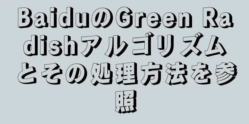 BaiduのGreen Radishアルゴリズムとその処理方法を参照