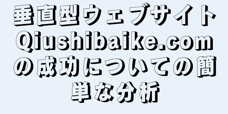 垂直型ウェブサイトQiushibaike.comの成功についての簡単な分析
