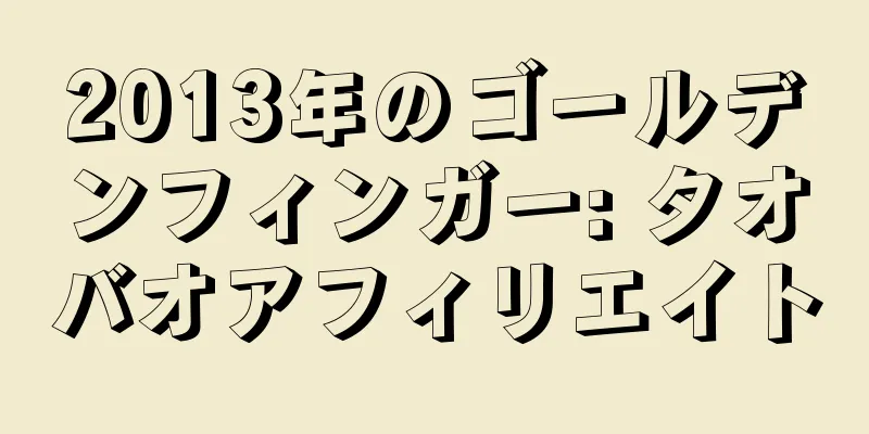 2013年のゴールデンフィンガー: タオバオアフィリエイト