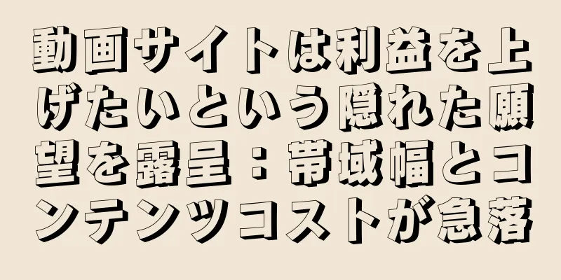 動画サイトは利益を上げたいという隠れた願望を露呈：帯域幅とコンテンツコストが急落