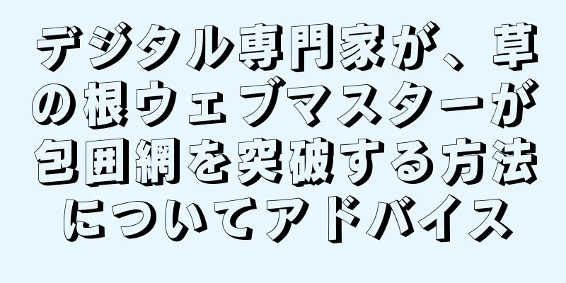 デジタル専門家が、草の根ウェブマスターが包囲網を突破する方法についてアドバイス