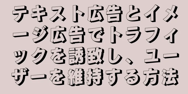 テキスト広告とイメージ広告でトラフィックを誘致し、ユーザーを維持する方法