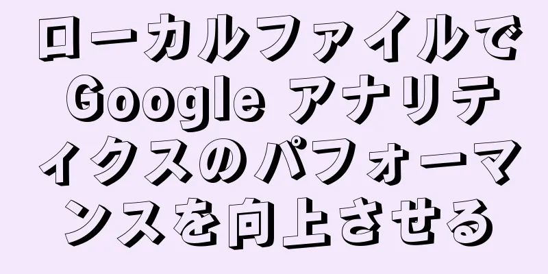 ローカルファイルで Google アナリティクスのパフォーマンスを向上させる