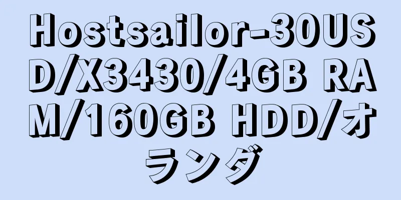 Hostsailor-30USD/X3430/4GB RAM/160GB HDD/オランダ