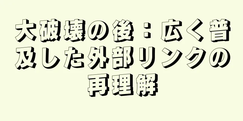 大破壊の後：広く普及した外部リンクの再理解