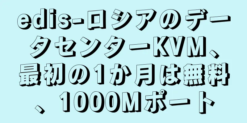 edis-ロシアのデータセンターKVM、最初の1か月は無料、1000Mポート