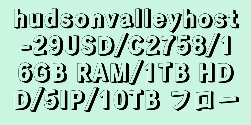 hudsonvalleyhost-29USD/C2758/16GB RAM/1TB HDD/5IP/10TB フロー