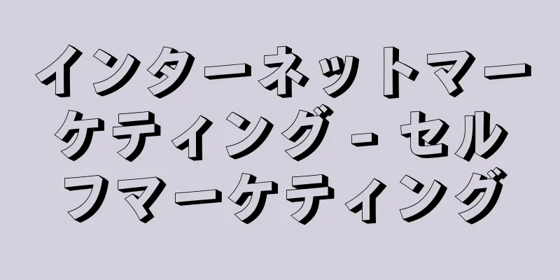 インターネットマーケティング - セルフマーケティング