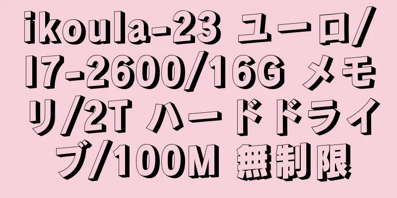 ikoula-23 ユーロ/I7-2600/16G メモリ/2T ハードドライブ/100M 無制限