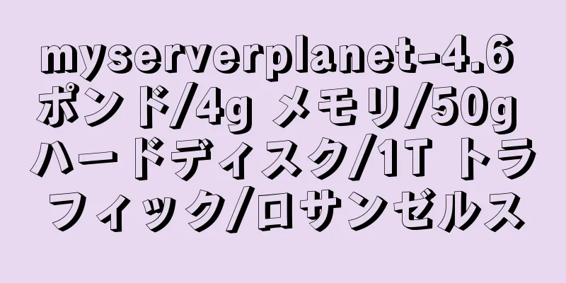 myserverplanet-4.6 ポンド/4g メモリ/50g ハードディスク/1T トラフィック/ロサンゼルス