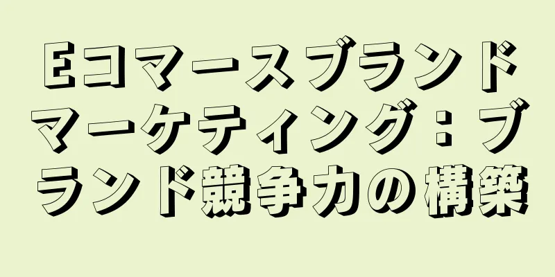 Eコマースブランドマーケティング：ブランド競争力の構築
