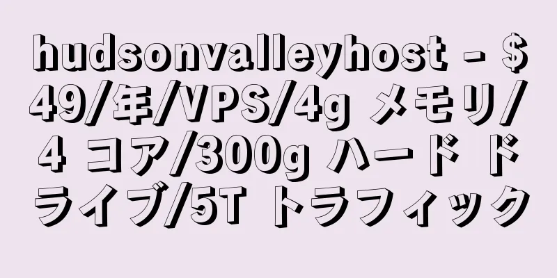 hudsonvalleyhost - $49/年/VPS/4g メモリ/4 コア/300g ハード ドライブ/5T トラフィック