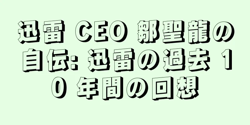 迅雷 CEO 鄒聖龍の自伝: 迅雷の過去 10 年間の回想