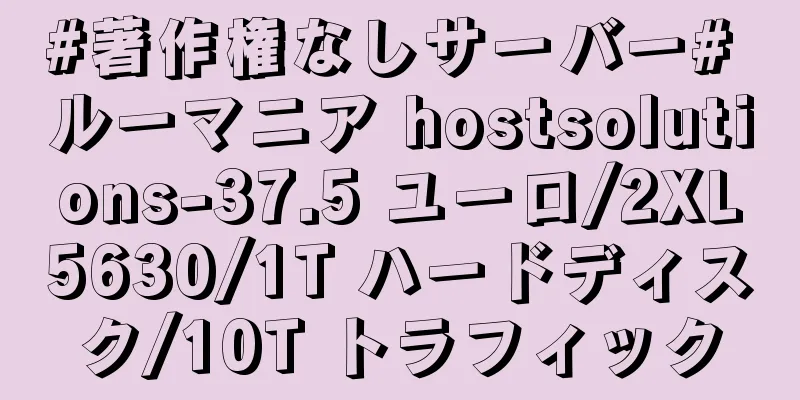 #著作権なしサーバー# ルーマニア hostsolutions-37.5 ユーロ/2XL5630/1T ハードディスク/10T トラフィック