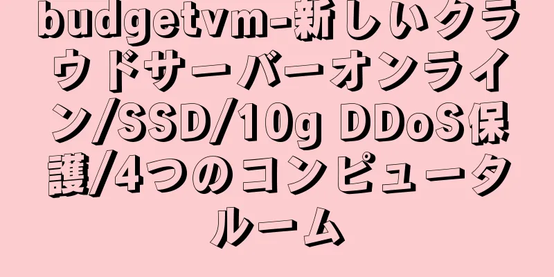budgetvm-新しいクラウドサーバーオンライン/SSD/10g DDoS保護/4つのコンピュータルーム