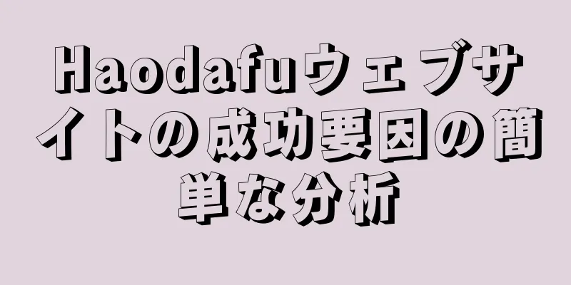 Haodafuウェブサイトの成功要因の簡単な分析