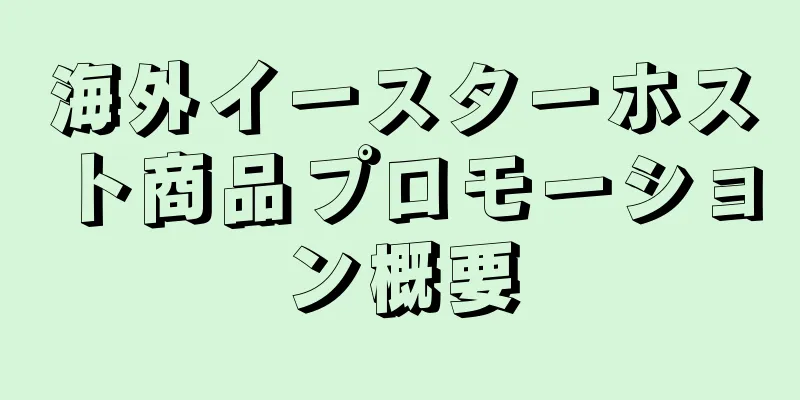 海外イースターホスト商品プロモーション概要