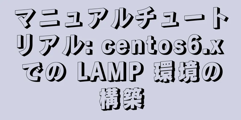 マニュアルチュートリアル: centos6.x での LAMP 環境の構築