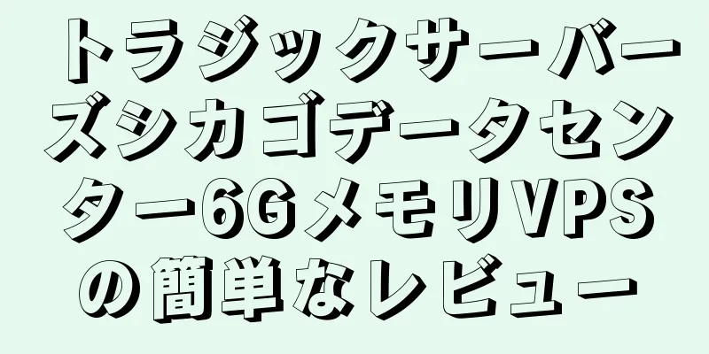 トラジックサーバーズシカゴデータセンター6GメモリVPSの簡単なレビュー