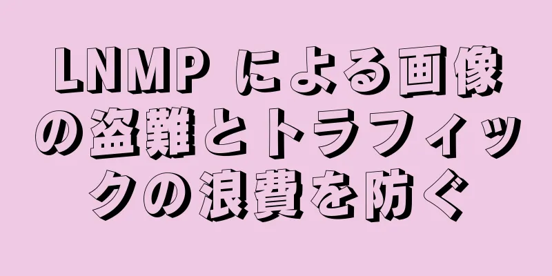 LNMP による画像の盗難とトラフィックの浪費を防ぐ