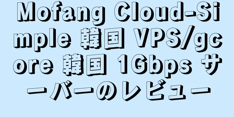 Mofang Cloud-Simple 韓国 VPS/gcore 韓国 1Gbps サーバーのレビュー