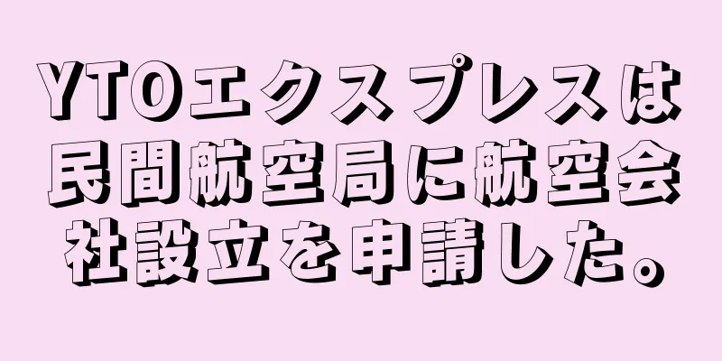YTOエクスプレスは民間航空局に航空会社設立を申請した。