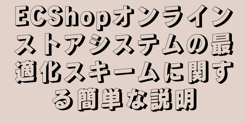 ECShopオンラインストアシステムの最適化スキームに関する簡単な説明