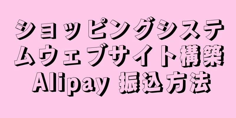 ショッピングシステムウェブサイト構築 Alipay 振込方法