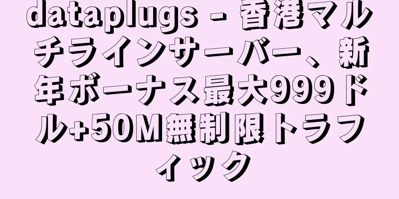 dataplugs - 香港マルチラインサーバー、新年ボーナス最大999ドル+50M無制限トラフィック
