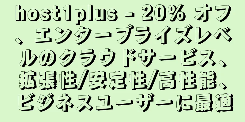 host1plus - 20% オフ、エンタープライズレベルのクラウドサービス、拡張性/安定性/高性能、ビジネスユーザーに最適