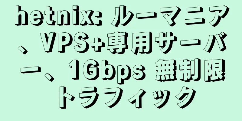 hetnix: ルーマニア、VPS+専用サーバー、1Gbps 無制限トラフィック