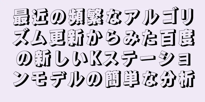 最近の頻繁なアルゴリズム更新からみた百度の新しいKステーションモデルの簡単な分析