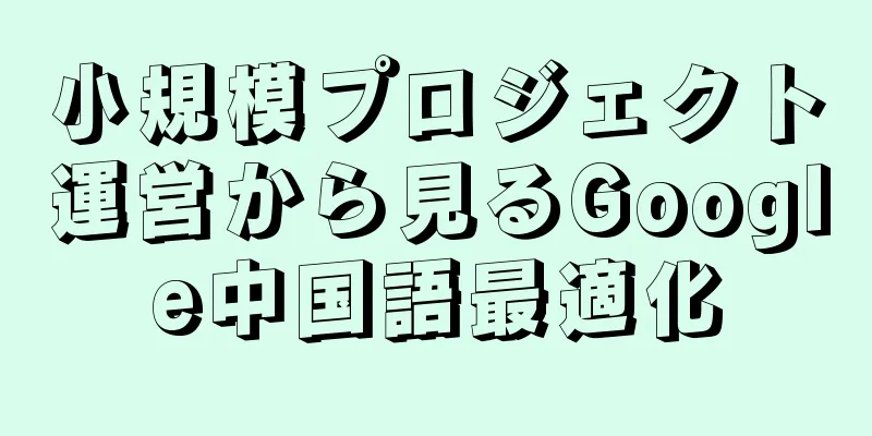 小規模プロジェクト運営から見るGoogle中国語最適化