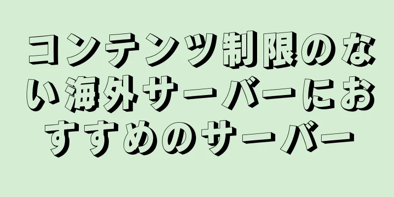 コンテンツ制限のない海外サーバーにおすすめのサーバー