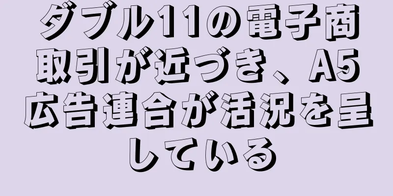 ダブル11の電子商取引が近づき、A5広告連合が活況を呈している