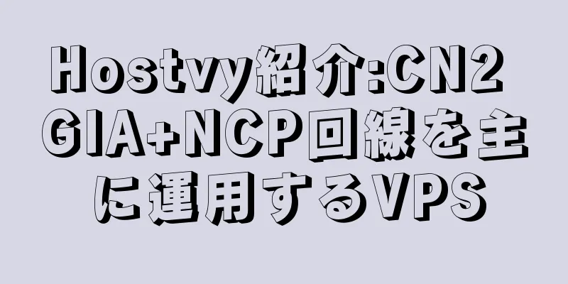 Hostvy紹介:CN2 GIA+NCP回線を主に運用するVPS