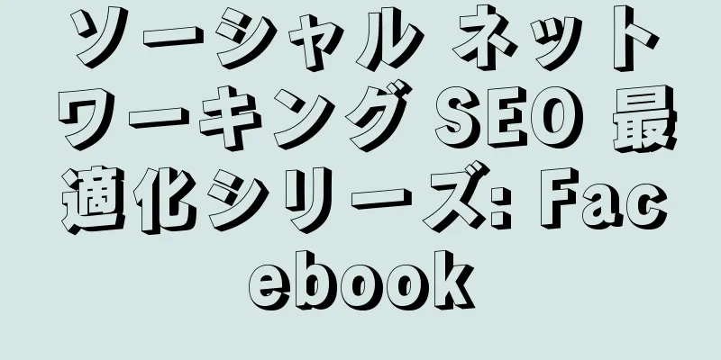 ソーシャル ネットワーキング SEO 最適化シリーズ: Facebook