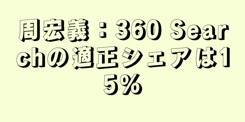 周宏義：360 Searchの適正シェアは15%