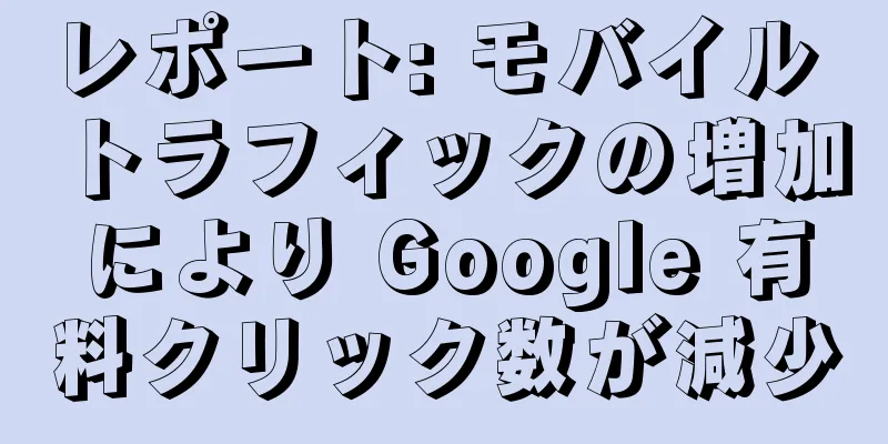 レポート: モバイル トラフィックの増加により Google 有料クリック数が減少