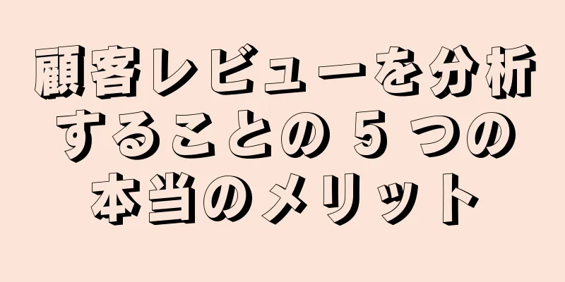 顧客レビューを分析することの 5 つの本当のメリット