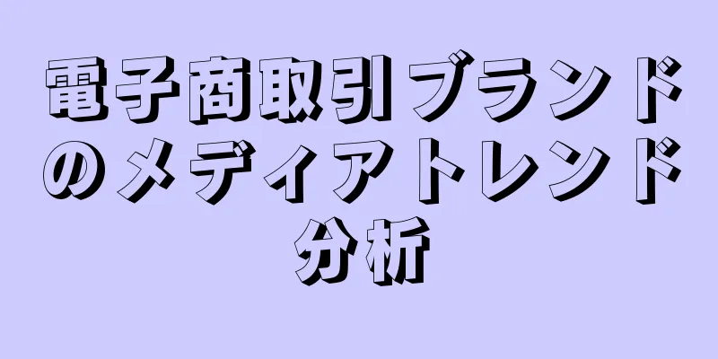 電子商取引ブランドのメディアトレンド分析