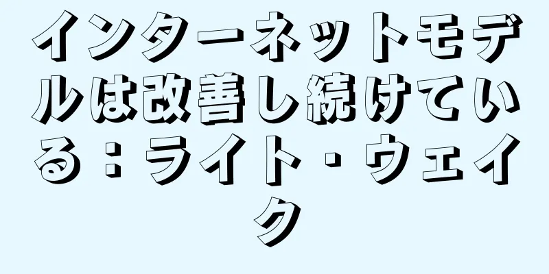 インターネットモデルは改善し続けている：ライト・ウェイク
