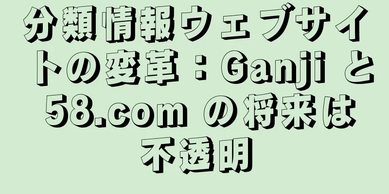 分類情報ウェブサイトの変革：Ganji と 58.com の将来は不透明