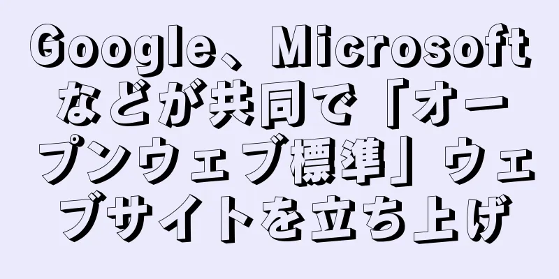 Google、Microsoftなどが共同で「オープンウェブ標準」ウェブサイトを立ち上げ