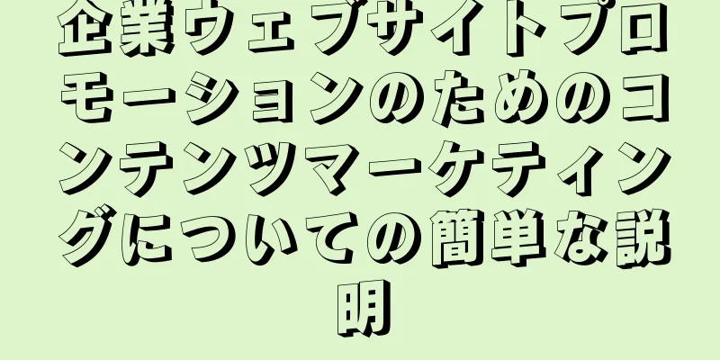 企業ウェブサイトプロモーションのためのコンテンツマーケティングについての簡単な説明
