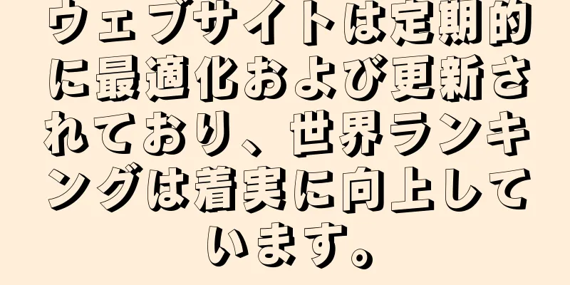 ウェブサイトは定期的に最適化および更新されており、世界ランキングは着実に向上しています。