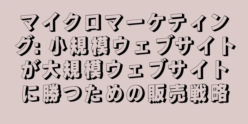 マイクロマーケティング: 小規模ウェブサイトが大規模ウェブサイトに勝つための販売戦略