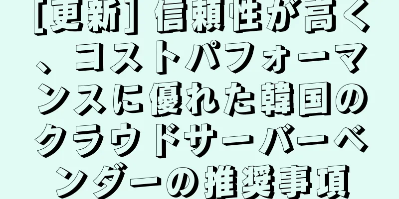 [更新] 信頼性が高く、コストパフォーマンスに優れた韓国のクラウドサーバーベンダーの推奨事項