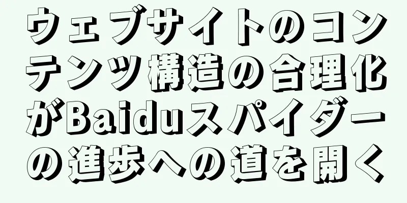 ウェブサイトのコンテンツ構造の合理化がBaiduスパイダーの進歩への道を開く